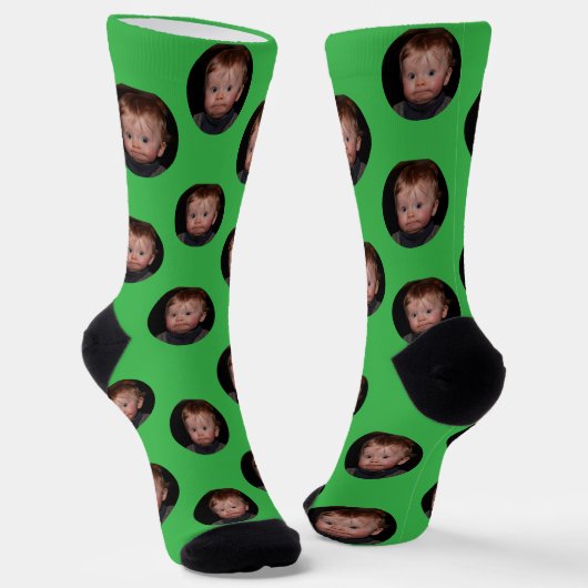 Personalized Funny Face Photo Socken (Gewinkelt)
