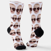 Personalized Funny Faces Socks Photo Face Socks Socken (Gewinkelt)