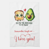 Personalized Funny Food Valentine Kitchen Towel Geschirrtuch (Vertikal)