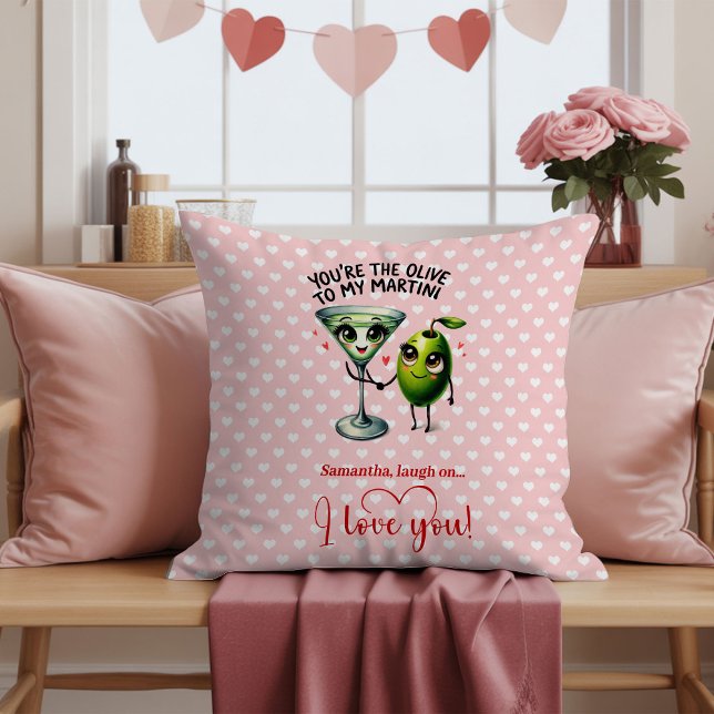Personalized Funny Fruits Pun Valentine Gifts Kissen (Personalized Funny Fruits Pun Valentine Throw Pillow

)