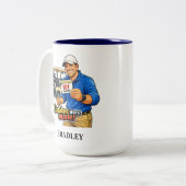 Personalized Funny Golf Fail Gift Mug Zweifarbige Tasse (Vorderseite Links)