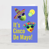 Personalized Funny Lemon Lime Cinco de Mayo Karte (Vorderseite)