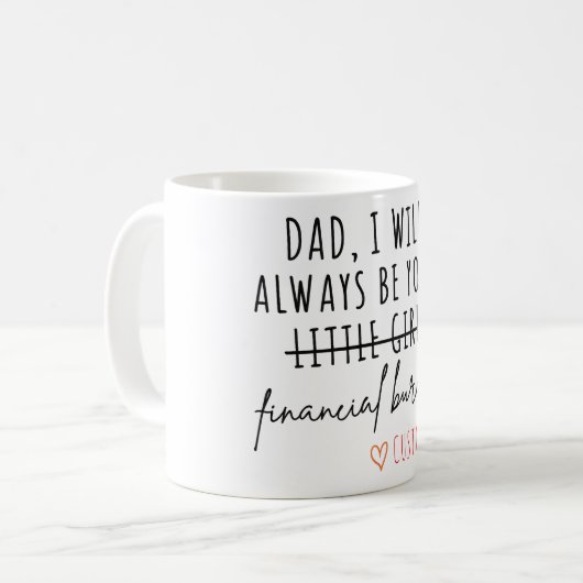 Personalized Funny Mug for Dad Kaffeetasse (Vorderseite Links)