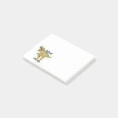 Personalized funny T-REX Dinosaur Post-it Klebezettel (angewinkelt)