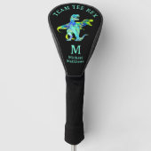 Personalized Funny Team Tee Rex Dinosaur Joke Golf Headcover (Vorderseite)