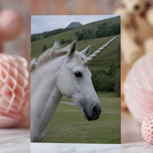 Personalized Funny Unicorn Birthday Karte