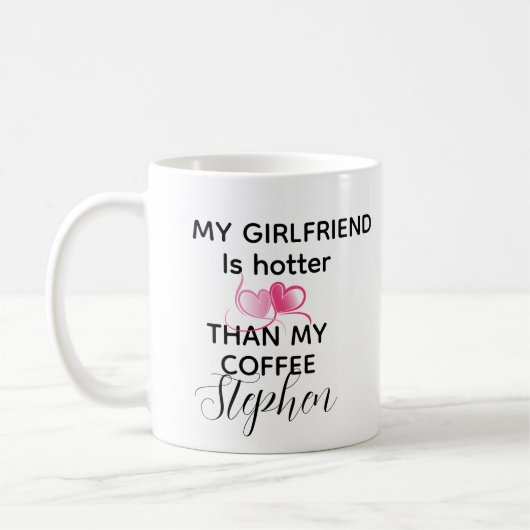 Personalized funny valentines day 2026 love quote kaffeetasse (Links)