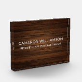 Personalized Funny Wood Paneling Procrastinator Fotoblock (Links)