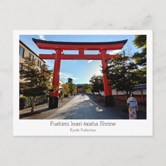 Personalized, Fushimi Inari-taisha Shrine, Japan Postkarte (Vorderseite)