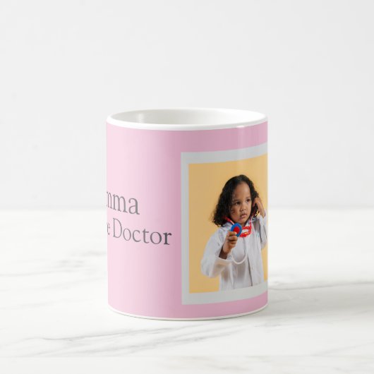 Personalized Future Doctor Kids with Name & Photo Kaffeetasse (Mittel)