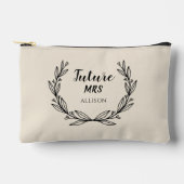 Personalized Future Mrs. Elegant Clutch Zubehörtasche (Vorderseite)