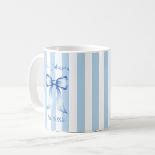 Personalized Future Mrs. Mug, Custom Engaged Mug Kaffeetasse (Vorderseite Links)