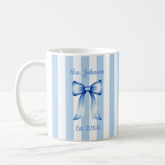 Personalized Future Mrs. Mug, Custom Engaged Mug Kaffeetasse (Links)