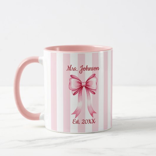 Personalized Future Mrs. Mug, Custom Engaged Mug Tasse (Links)