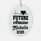 Personalized Future Veterinarian  Keramik Ornament (Rechts)