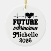 Personalized Future Veterinarian Keramik Ornament (Vorne)