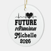 Personalized Future Veterinarian Keramik Ornament (Links)