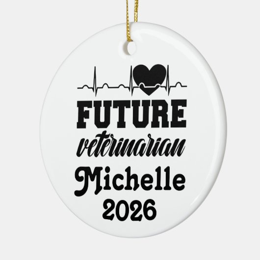Personalized Future Veterinarian  Keramik Ornament (Links)