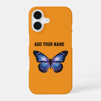 Personalized Galaxy Butterfly Cosmic Nebula Aesthe iPhone 16 Hülle