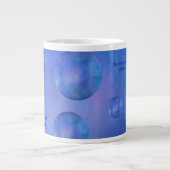 Personalized Galaxy Space Nebula Art - Custom text Jumbo-Tasse (Vorderseite)