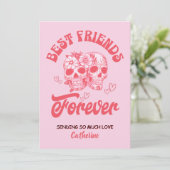Personalized Galentine’s Day Card Feiertagskarte (Stehend Vorderseite)