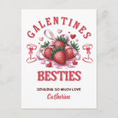 Personalized Galentine’s Day Feiertagspostkarte (Vorderseite)