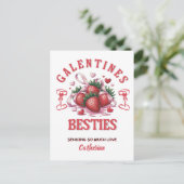 Personalized Galentine’s Day Feiertagspostkarte (Stehend Vorderseite)
