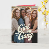 Personalized Galentine’s Day Photo Karte (Gelbe Blume)