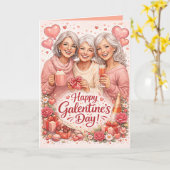 Personalized Galentine's Day Greeting Card Karte (Gelbe Blume)