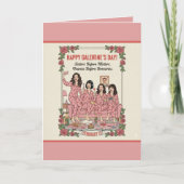 Personalized Galentine's Day Greeting Card Karte (Vorderseite)