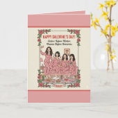Personalized Galentine's Day Greeting Card Karte (Gelbe Blume)