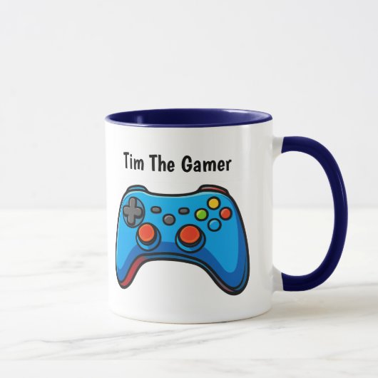 Personalized Gamer Coffee Mug Custom Name Gift Tasse (Rechts)