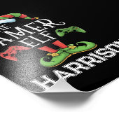 Personalized Gamer Elf Christmas Video Gaming Fotodruck (Ecke)