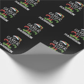 Personalized Gamer Elf Christmas Video Gaming  Geschenkpapier (Ecke)