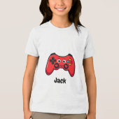 Personalized Gamer Valentine Shirt for Boys (Vorderseite)