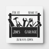 Personalized garage fotoplatte (Vorderseite)