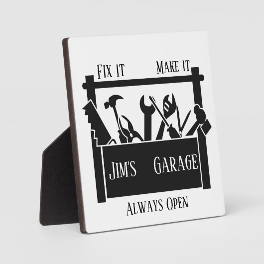 Personalized garage  fotoplatte (Vorderseite)