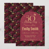 Personalized Gardenias Petal Outdoor Birthday Einladung (Vorne/Hinten)