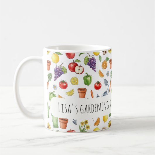 Personalized gardening mug kaffeetasse (Links)