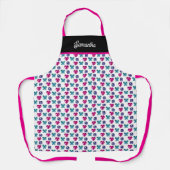 Personalized Gemstone Heart Butterfly Pattern Apro Schürze (Vorderseite)