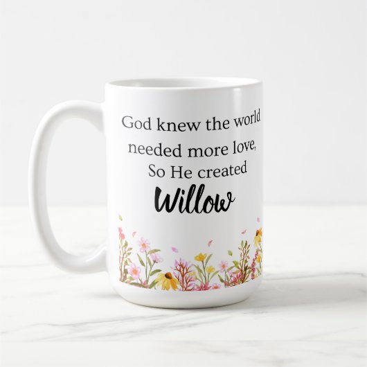 Personalized Genesis Chapter One Coffee Mug Kaffeetasse (Links)