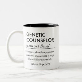 Personalized Genetic Counselor Zweifarbige Tasse