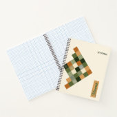 Personalized Geometric Notebook – Earth Tone Notizblock (Innenseite)