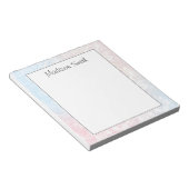Personalized Geometric Notepad Notizblock (angewinkelt)