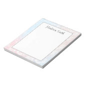 Personalized Geometric Notepad Notizblock (Rotiert)