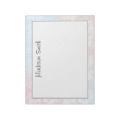 Personalized Geometric Notepad Notizblock (Rotiert)