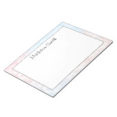 Personalized Geometric Notepad Notizblock (angewinkelt)