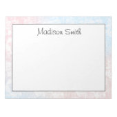 Personalized Geometric Notepad Notizblock (Vorderseite)