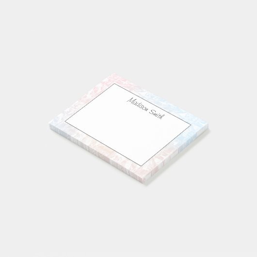 Personalized Geometric  Post-it Klebezettel (angewinkelt)