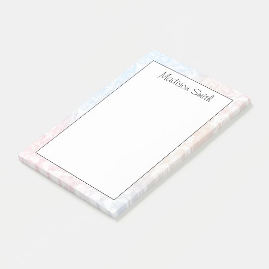 Personalized Geometric  Post-it Klebezettel (angewinkelt)